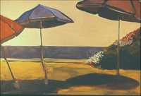 Three Umbrellas 16x20